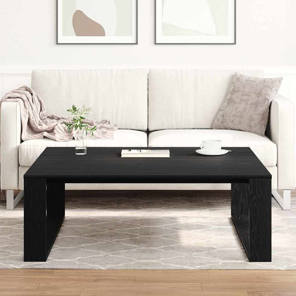 Mesa de Café Roble Negro 100 x 100 x 35 cm Madera de ingeniería