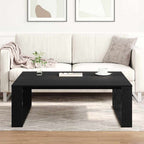 Mesa de Café Roble Negro 100 x 100 x 35 cm Madera de ingeniería