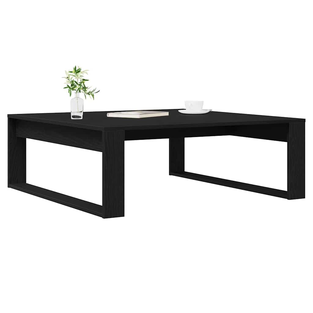 Mesa de Café Roble Negro 100 x 100 x 35 cm Madera de ingeniería