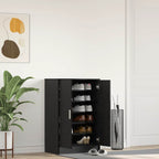 Muebles zapateros 2 uds contrachapada blanco 27,5x27x102 cm
