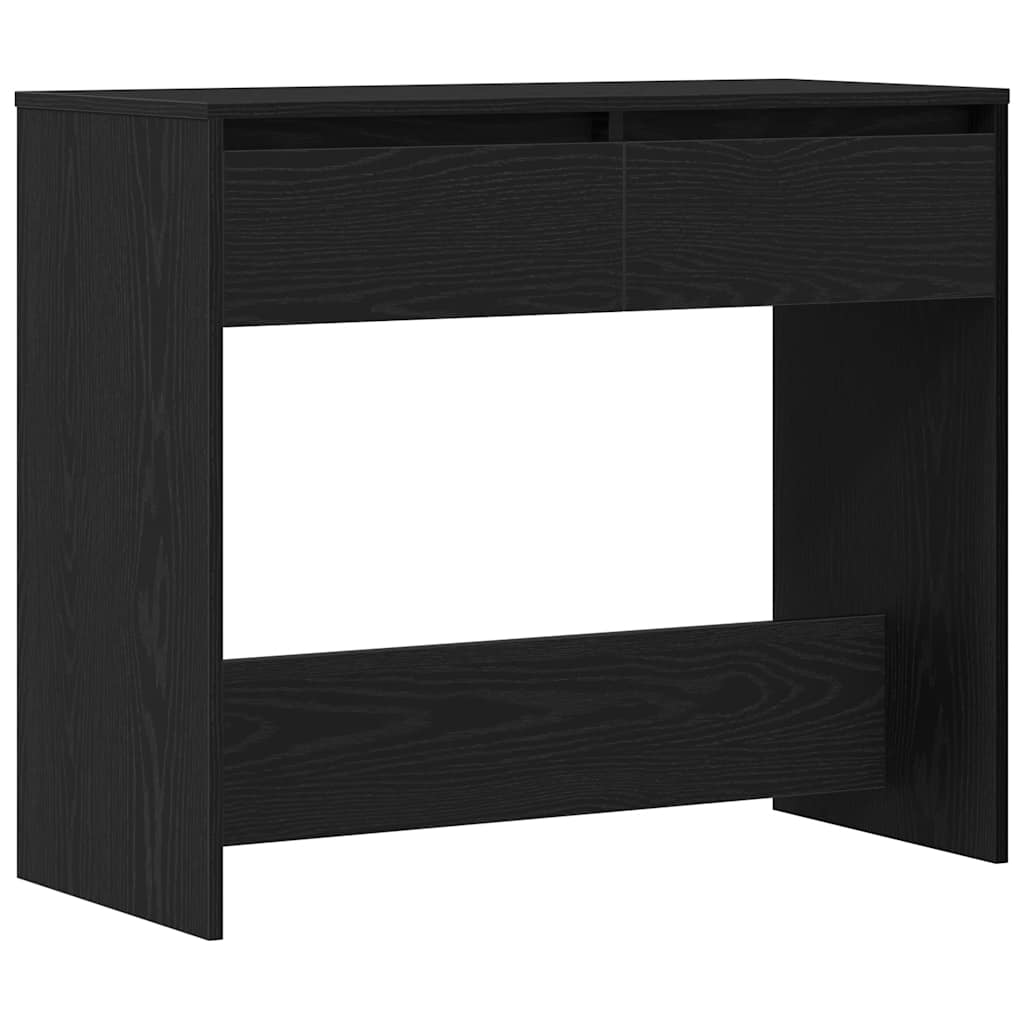 Mesa consola roble negro 89x41x76,5 cm madera de ingeniería