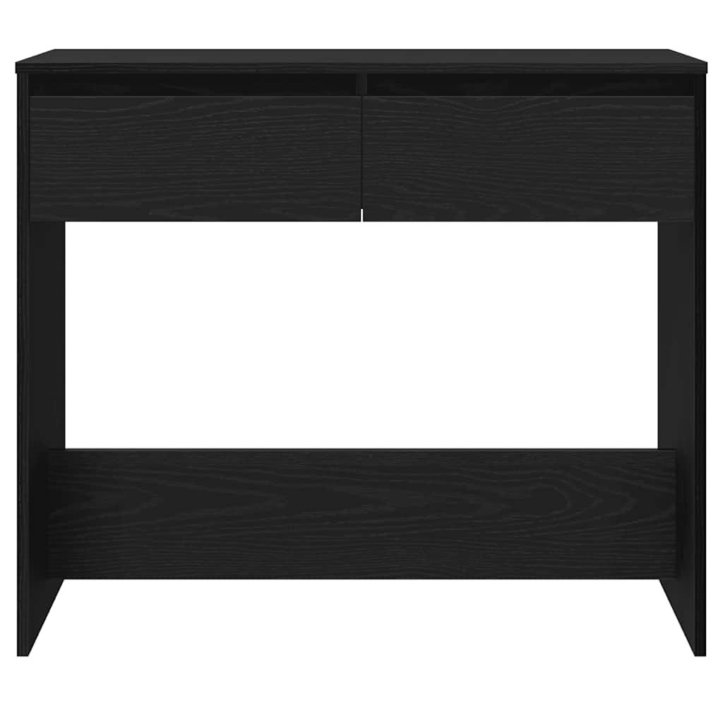 Mesa consola roble negro 89x41x76,5 cm madera de ingeniería