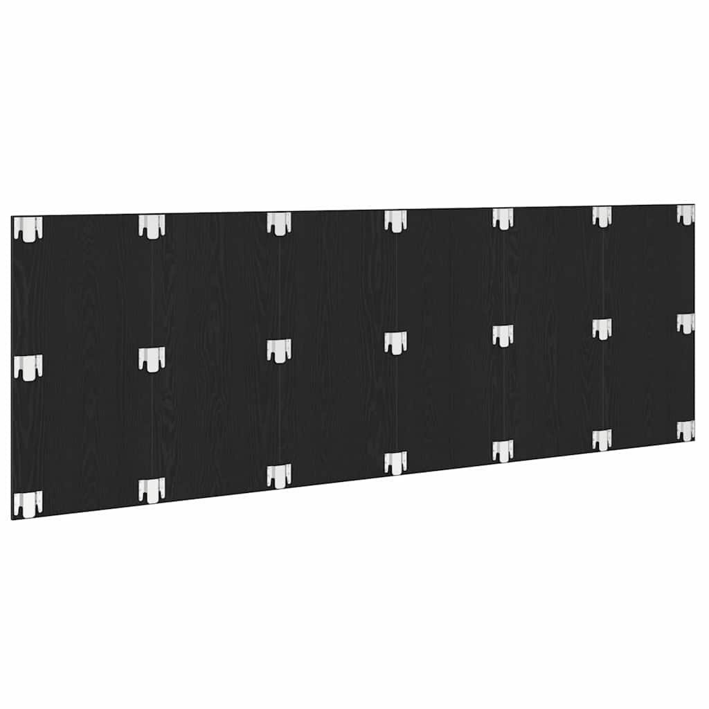 Cabecero de Cama con cabecera Roble Negro 160 x 1.5 x 80.5 cm