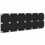 Cabecero de Cama con cabecera Roble Negro 160 x 1.5 x 80.5 cm