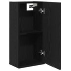 Armario de pared roble negro 32x20x67 cm Madera de ingeniería