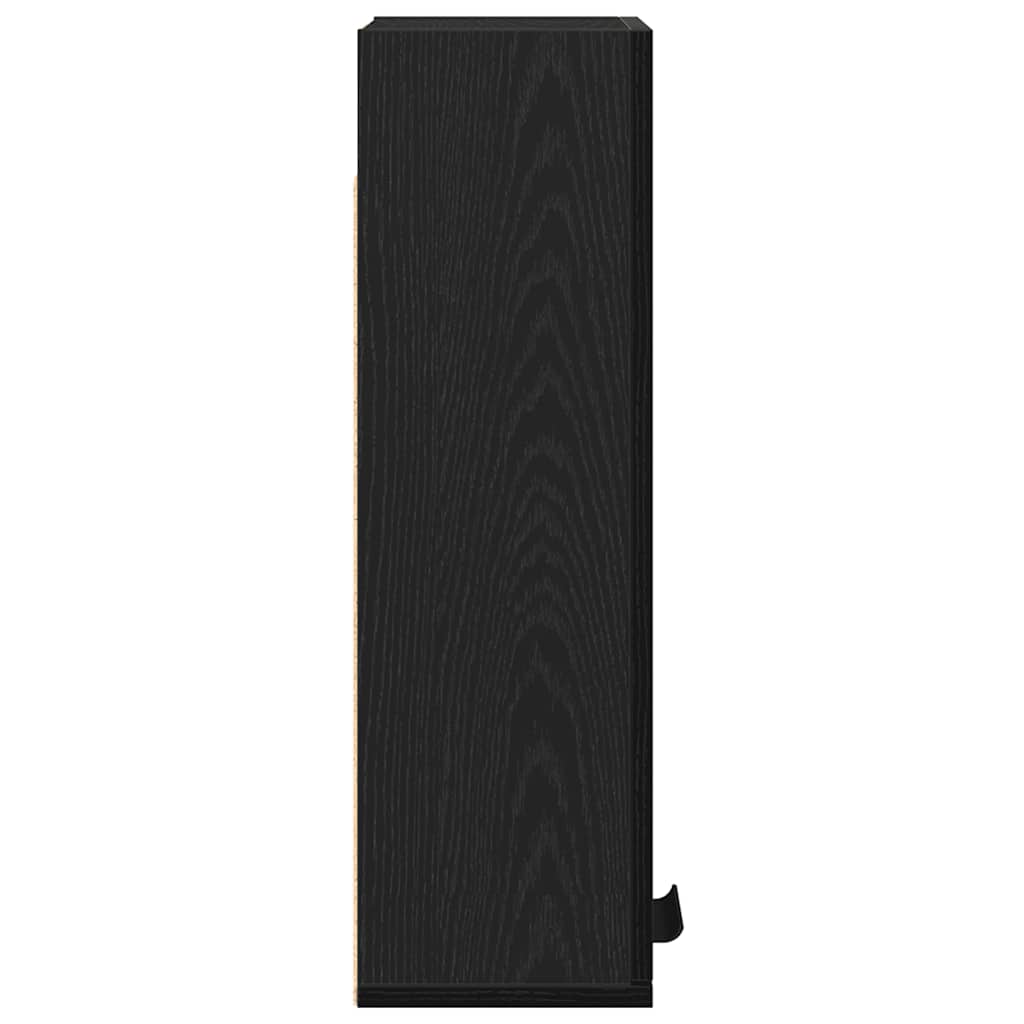 Armario de pared roble negro 32x20x67 cm Madera de ingeniería
