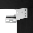 Armario de pared roble negro 32x20x67 cm Madera de ingeniería