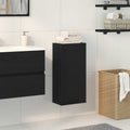 Armario de pared roble negro 32x20x67 cm Madera de ingeniería
