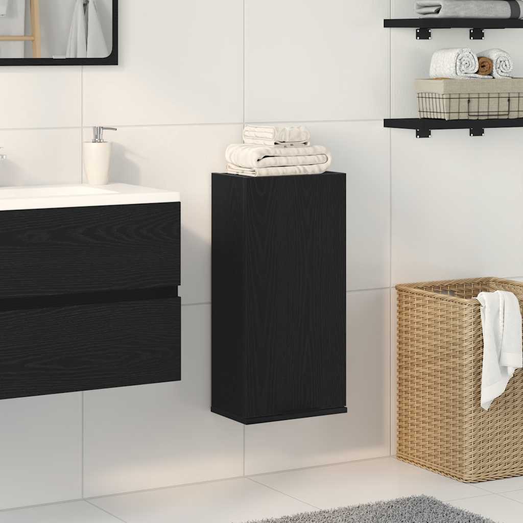 Armario de pared roble negro 32x20x67 cm Madera de ingeniería