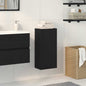 Wall cabinet black oak 32x20x67 cm Engineered wood