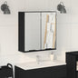 Mirror Cabinet with shelf Black Oak 64 x 20 x 67 cm
