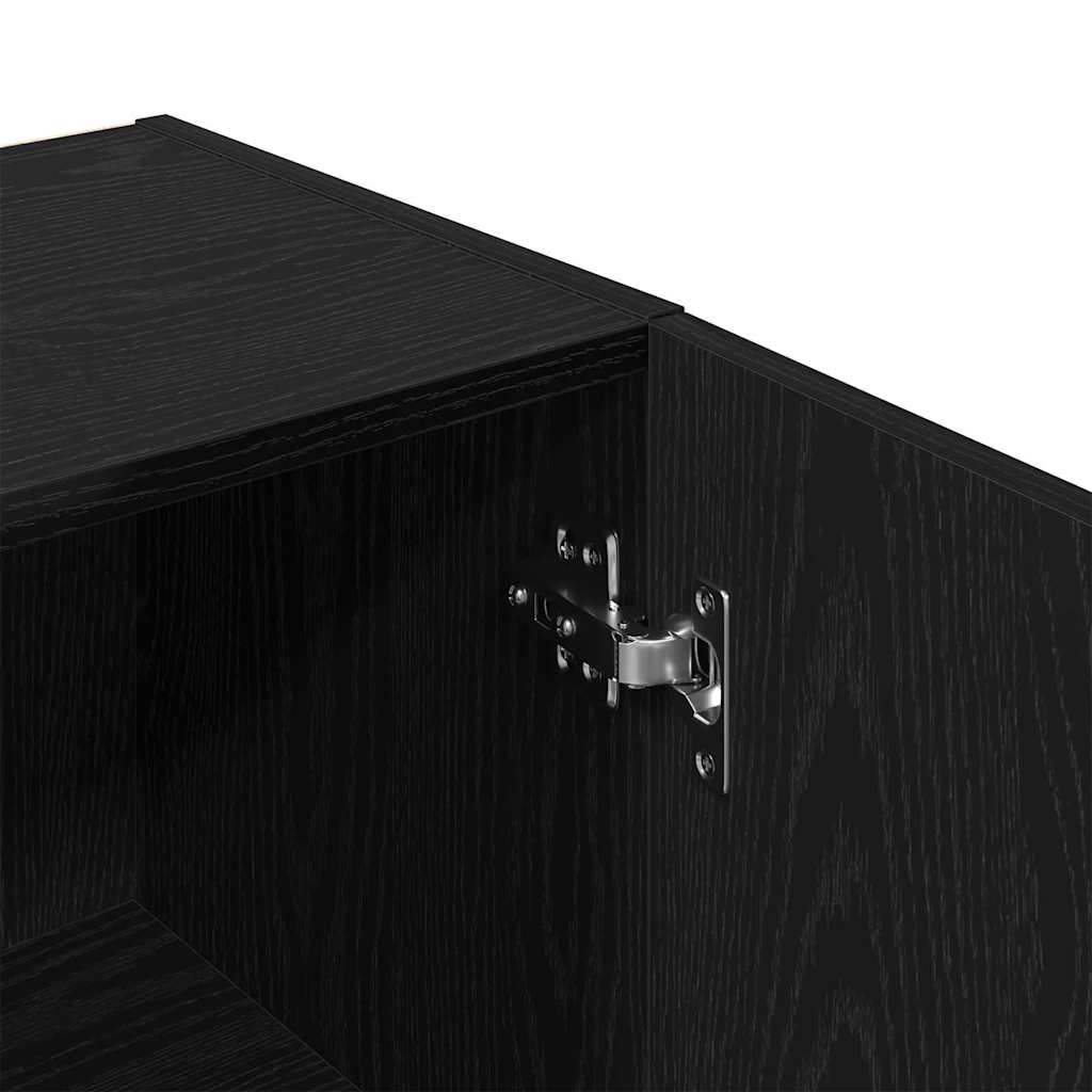 Mueble de Cuarto de Baño Roble negro 32 x 34 x 188,5 cm