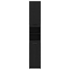 Mueble de Cuarto de Baño Roble negro 32 x 34 x 188,5 cm