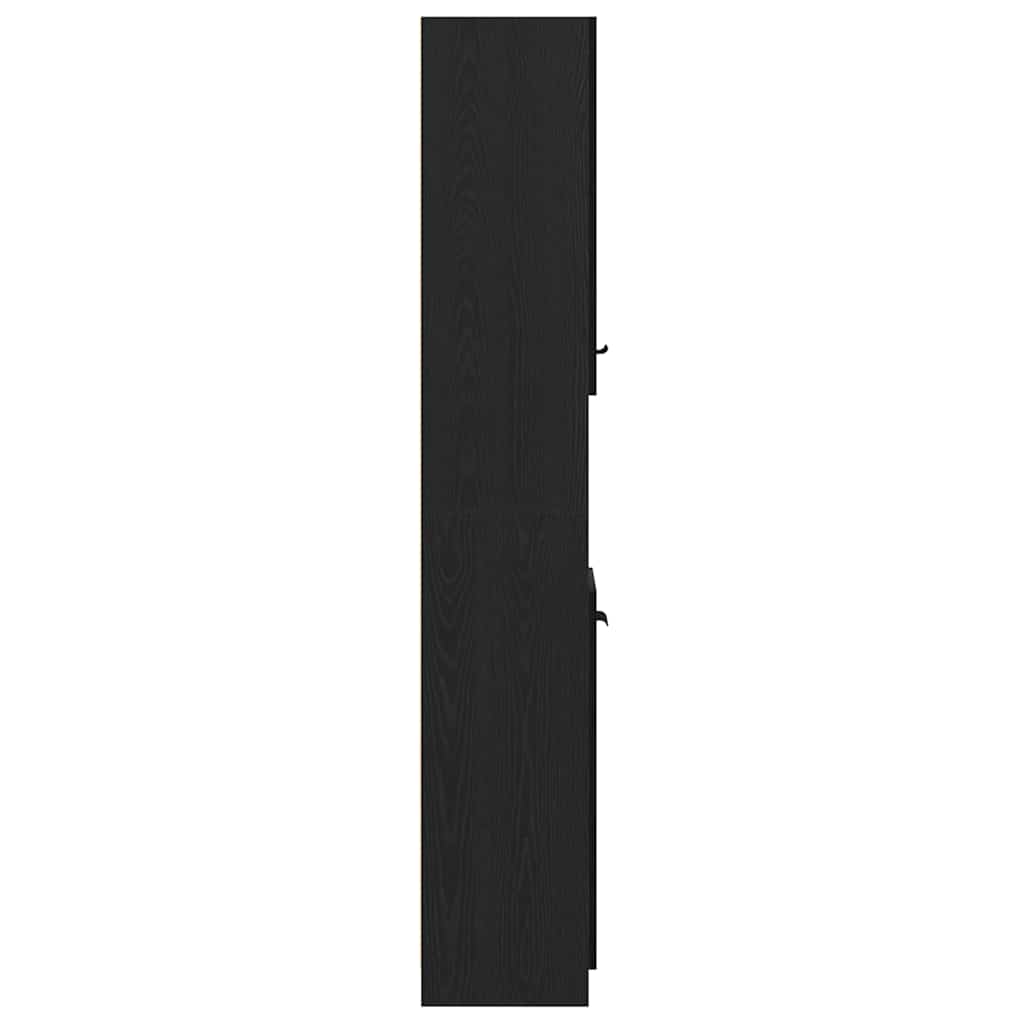Mueble de Cuarto de Baño Roble negro 32 x 34 x 188,5 cm