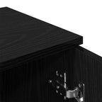Aparador 2 pcs Roble Negro 30 x 30 x 70 cm Madera de ingeniería