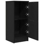 Aparador 2 pcs Roble Negro 30 x 30 x 70 cm Madera de ingeniería