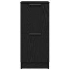 Aparador 2 pcs Roble Negro 30 x 30 x 70 cm Madera de ingeniería