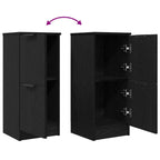 Aparador 2 pcs Roble Negro 30 x 30 x 70 cm Madera de ingeniería
