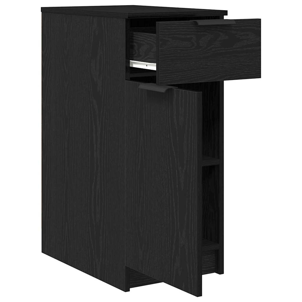 Armario de Oficina Roble Negro 33 x 50 x 75 cm
