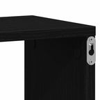 Estante de pared con estante Roble Negro 85 x 16 x 52,5 cm