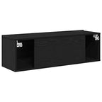Gabinete de TV 2 pcs Negro 100 x 30 x 30 cm