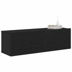 Gabinete de TV 2 pcs Negro 100 x 30 x 30 cm