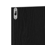 Conjunto de muebles de recibidor con cajón 4 pcs Roble Negro