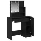 Mesa Tocador con cajón Roble Negro 86,5 x 35 x 136 cm