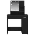 Mesa Tocador con cajón Roble Negro 86,5 x 35 x 136 cm