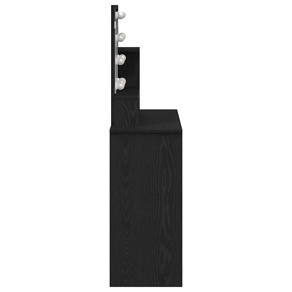 Mesa Tocador con cajón Roble Negro 86,5 x 35 x 136 cm