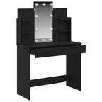 Mesa Tocador Roble Negro 96 x 39 x 142 cm Madera de ingeniería