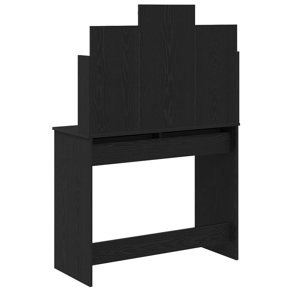 Mesa Tocador Roble Negro 96 x 39 x 142 cm Madera de ingeniería