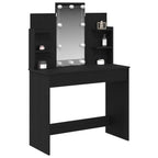Mesa Tocador Roble Negro 96 x 39 x 142 cm Madera de ingeniería