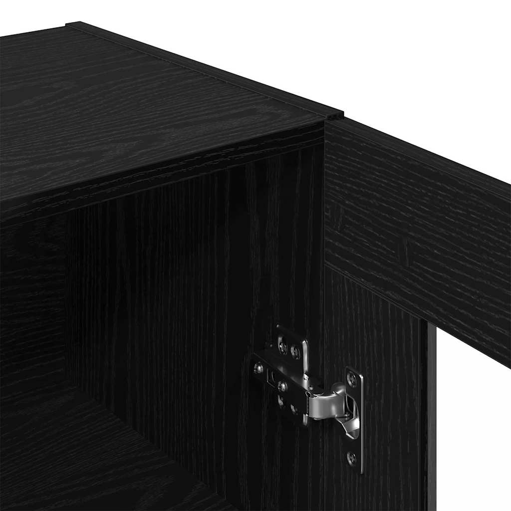 Armario de Pared Roble Negro 69,5 x 34 x 90 cm