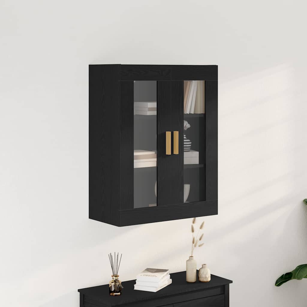 Armario de Pared Roble Negro 69,5 x 34 x 90 cm
