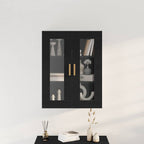 Armario de Pared Roble Negro 69,5 x 34 x 90 cm