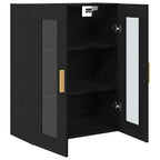 Armario de Pared Roble Negro 69,5 x 34 x 90 cm
