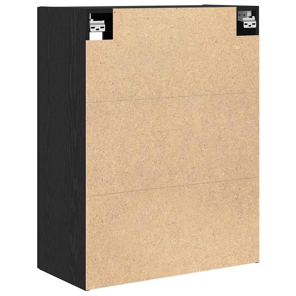 Armario de Pared Roble Negro 69,5 x 34 x 90 cm
