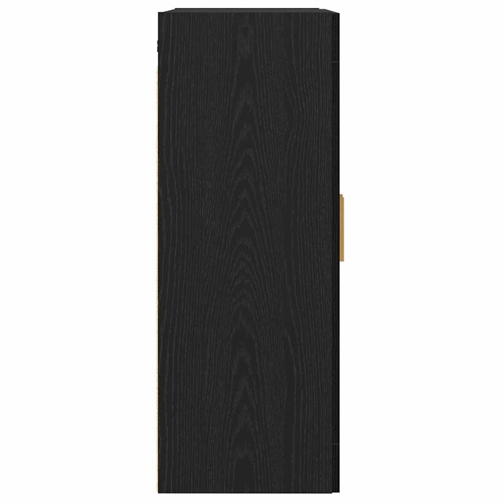 Armario de Pared Roble Negro 69,5 x 34 x 90 cm