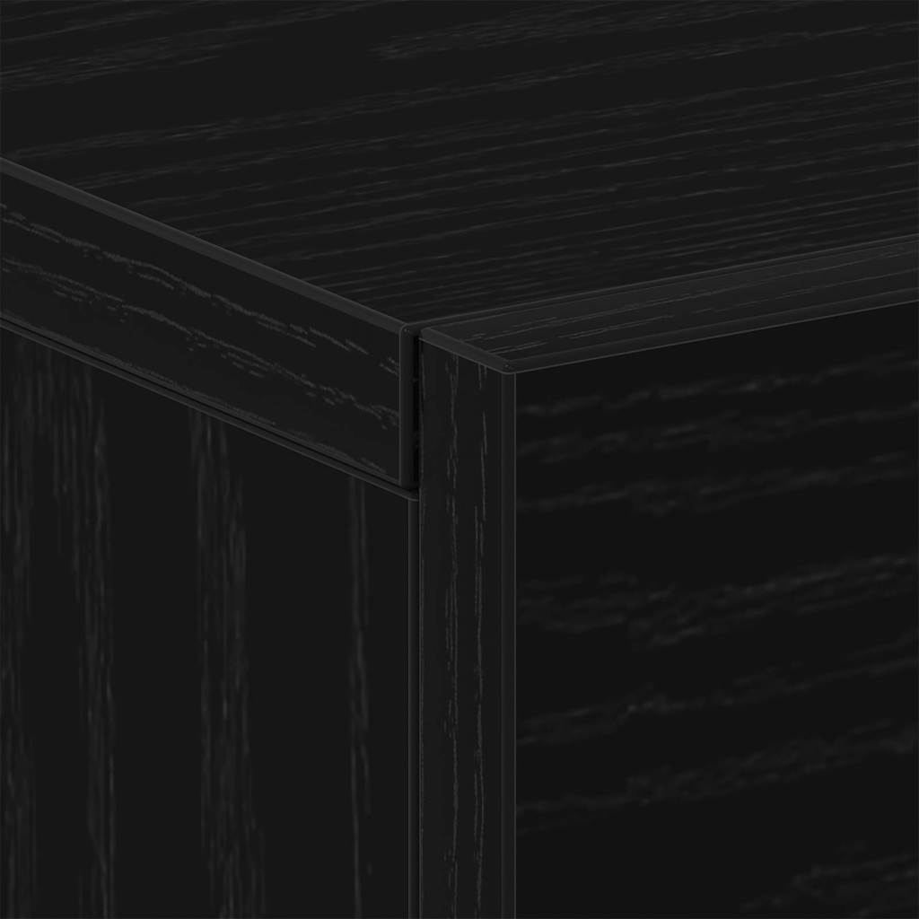 Mesita de noche de pared con cajón Roble Negro 35 x 35 x 20 cm