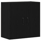 Armario de pared roble negro 60x31x60 cm madera de ingeniería