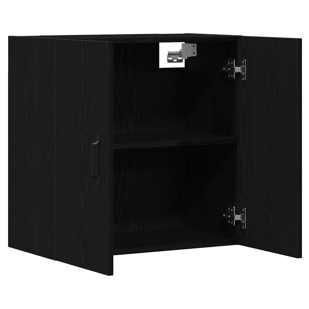 Armario de pared roble negro 60x31x60 cm madera de ingeniería