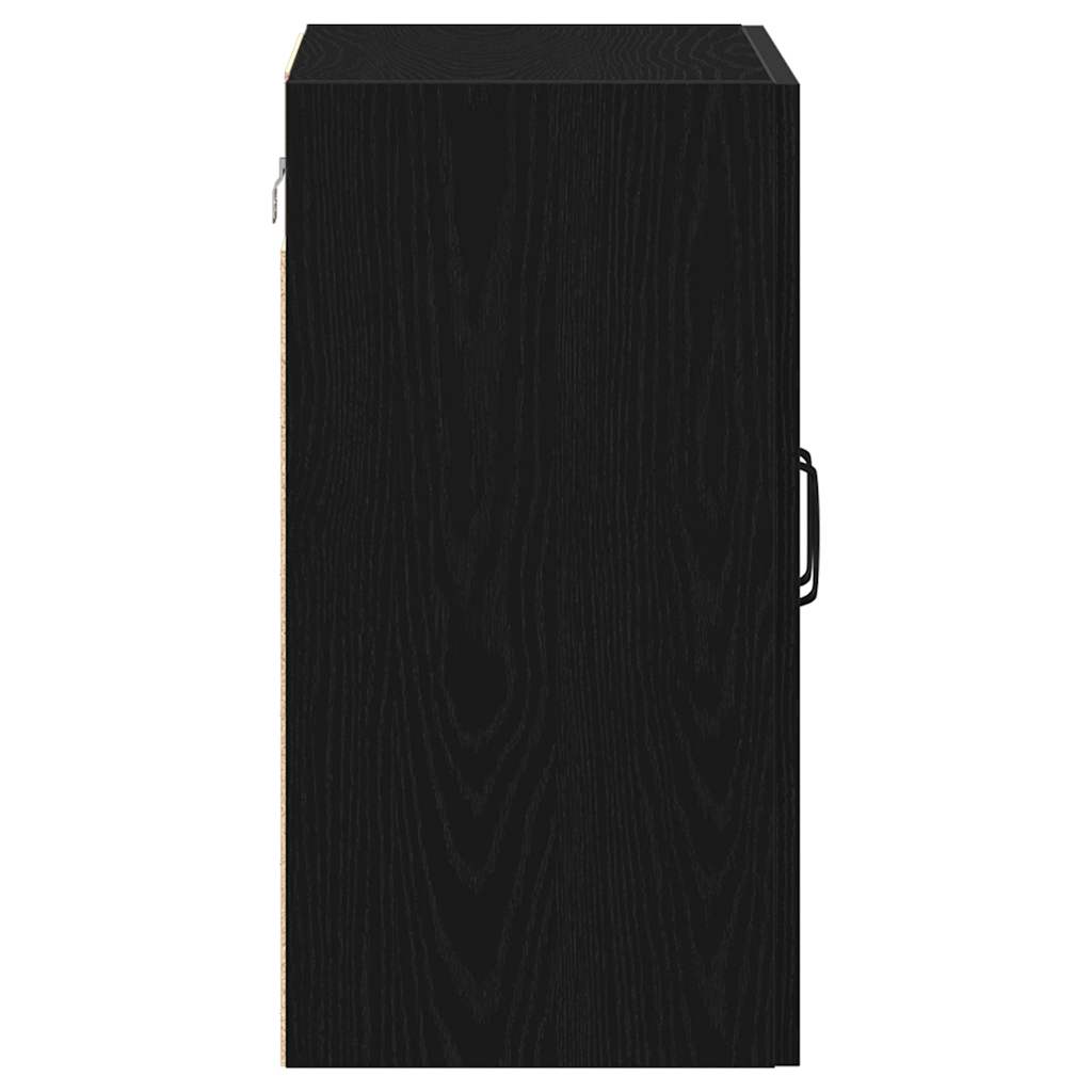 Armario de pared roble negro 60x31x60 cm madera de ingeniería