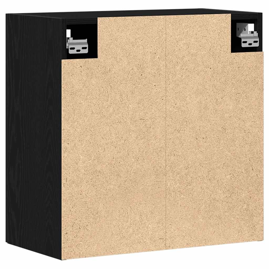Armario de pared roble negro 60x31x60 cm madera de ingeniería