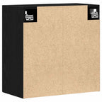 Armario de pared roble negro 60x31x60 cm madera de ingeniería