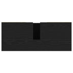 Mueble para lavabo roble negro 80x33x60 cm madera de ingeniería