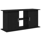 Soporte para acuario de madera de roble negro 121x41x58 cm