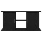 Soporte para acuario de madera de roble negro 121x41x58 cm