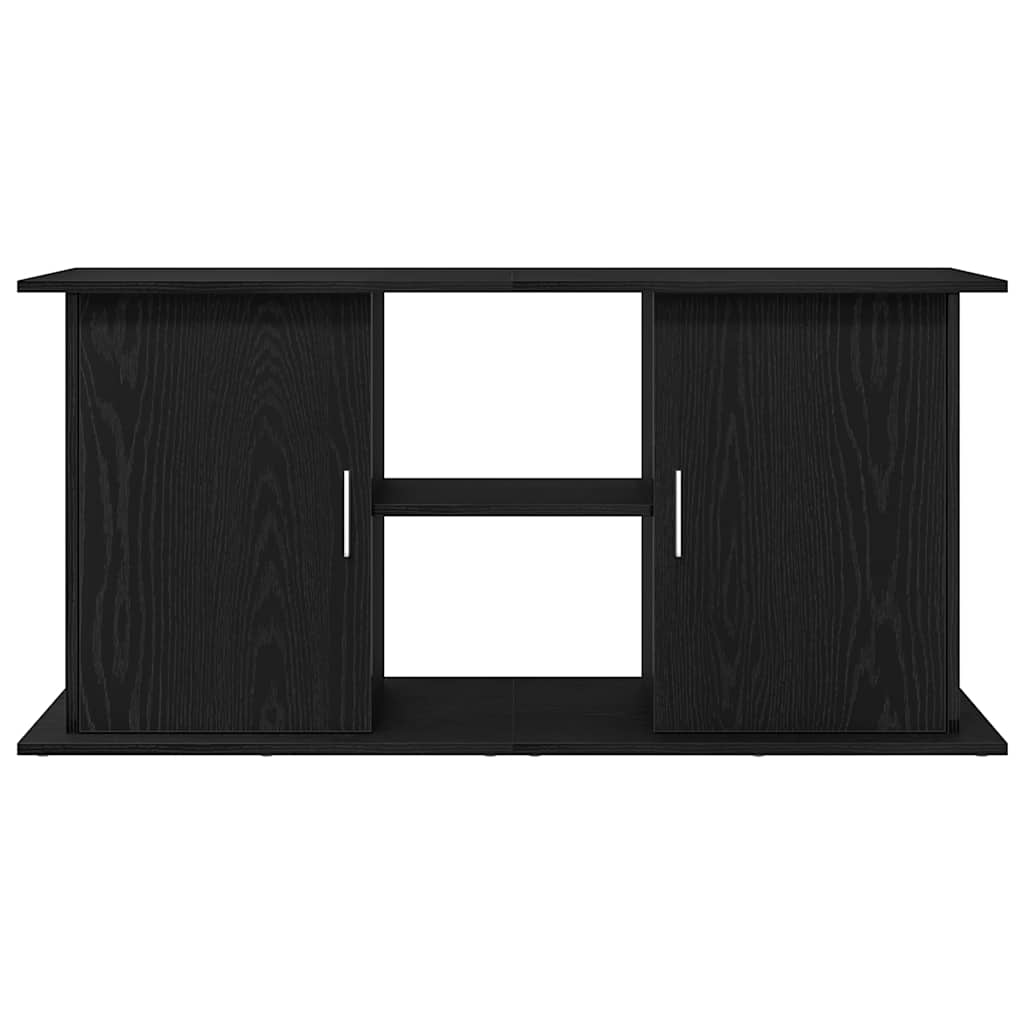 Soporte para acuario de madera de roble negro 121x41x58 cm