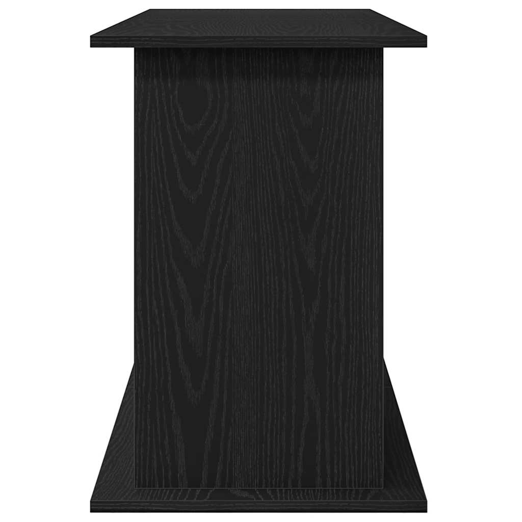 Soporte para acuario de madera de roble negro 121x41x58 cm